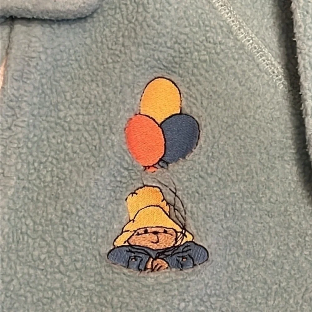Vintage Paddington Bear fleece footie sleeper pajamas‎
